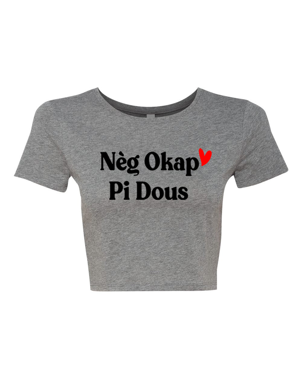 Neg Okap Pi Dous Crop T'shirt