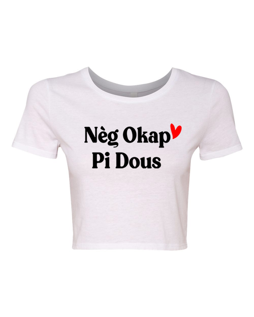 Neg Okap Pi Dous Crop T'shirt