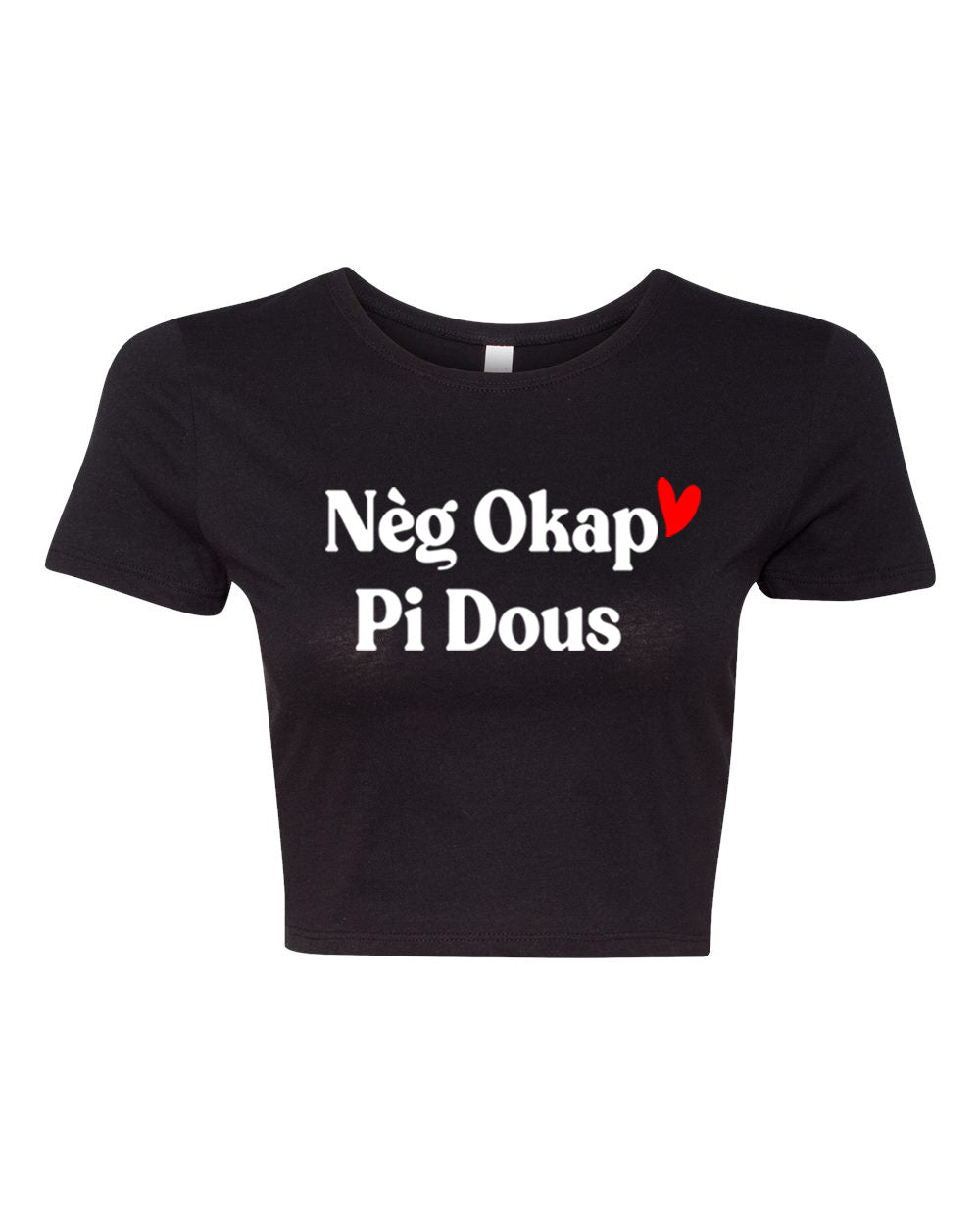 Neg Okap Pi Dous Crop T'shirt