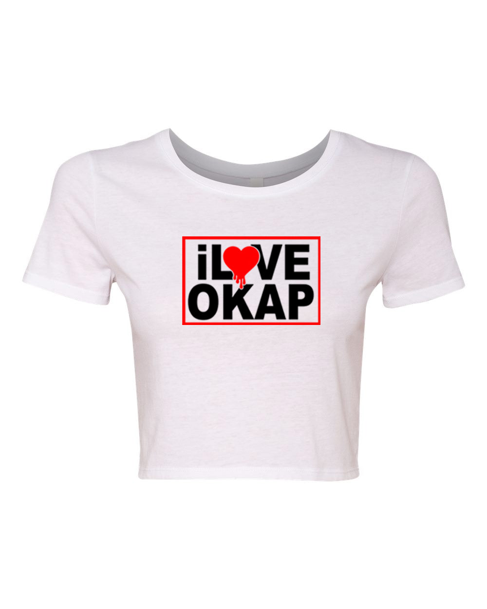 i Love Okap Crop T'shirt