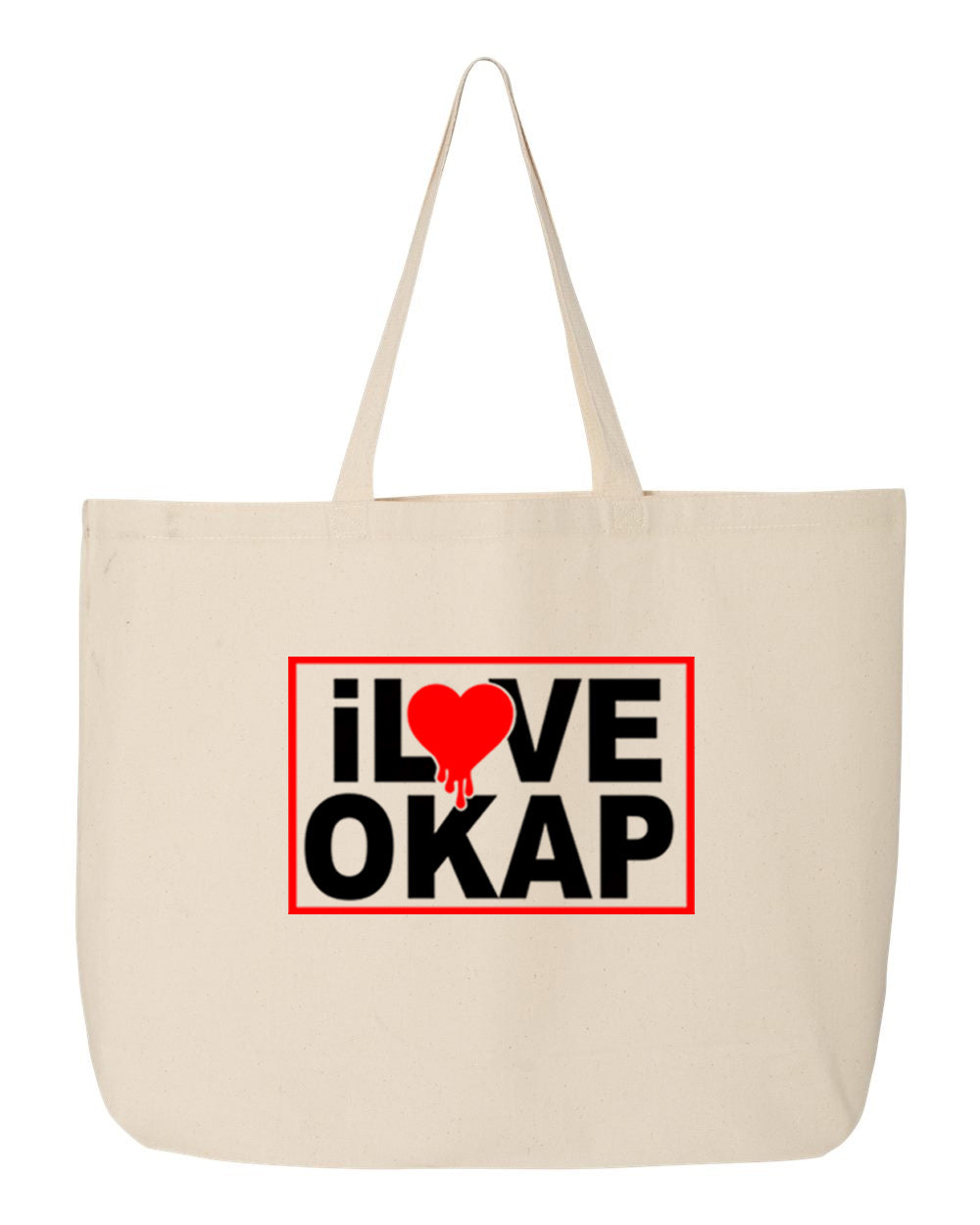 i Love Okap Logo Tote Bag